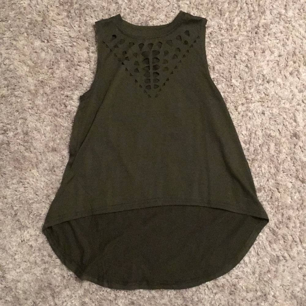 Tank Top w/ Cute Chest Cutouts